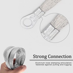 Universal Automotive Ground Straps, 5PCS Tinned Copper Braided Ground Wires Incl