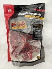 Gardner Bender MultiCable Staple Snapshot NM/Coax/Data Sealed bag of 20 MCS-20W