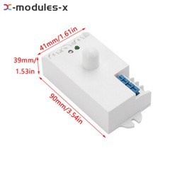 DC12-24V AC110-240V 5.8GHz Microwave Radar Sensor Body Motion HF Detector Switch