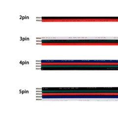 Flat Ribbon Cable 3 4 5 6 Way Hook-up Wire Flexible PVC Wire for LED Connectors