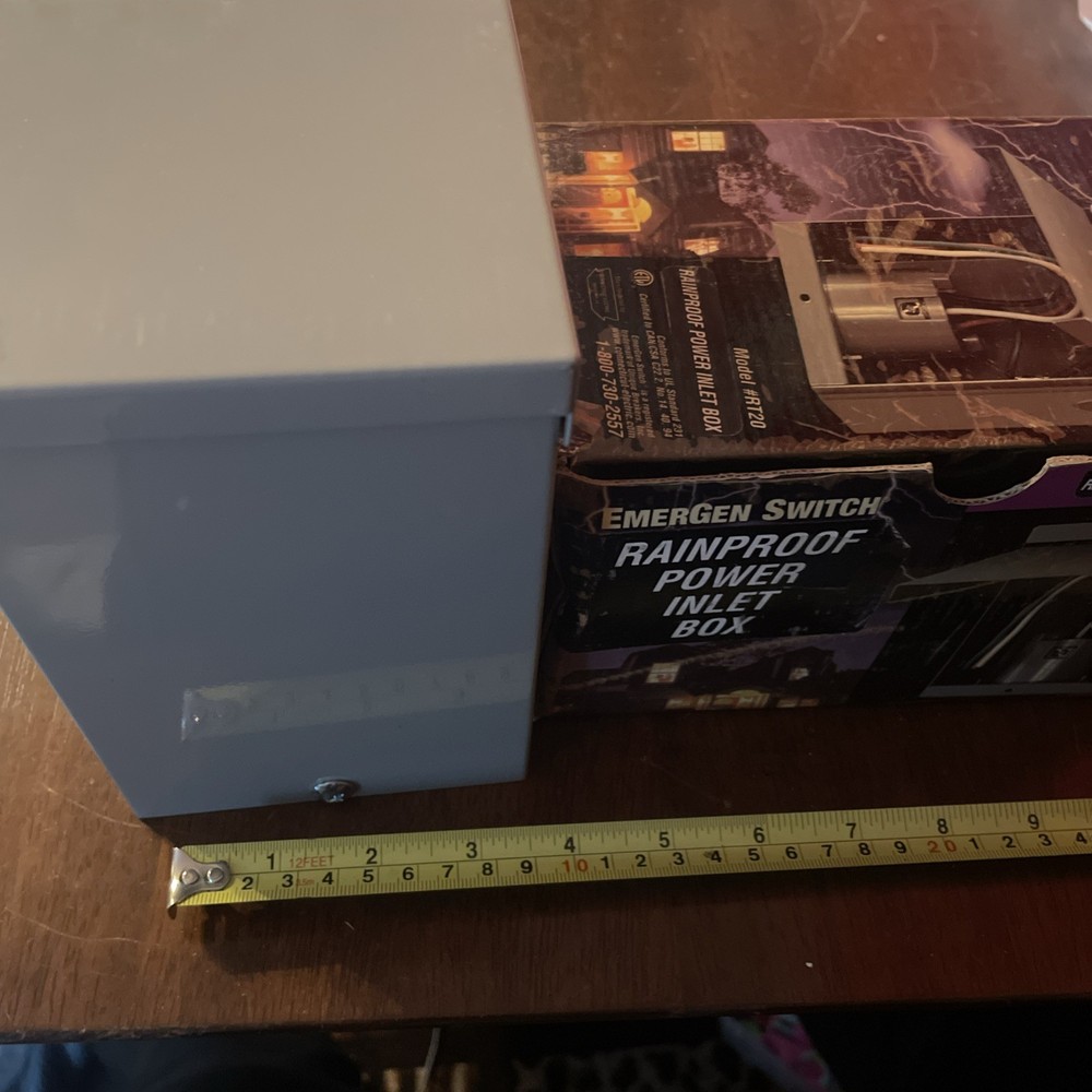 EMERGEN SWITCH RT30, 30AMP, RAINPROOF POWER INLET BOX, NEW