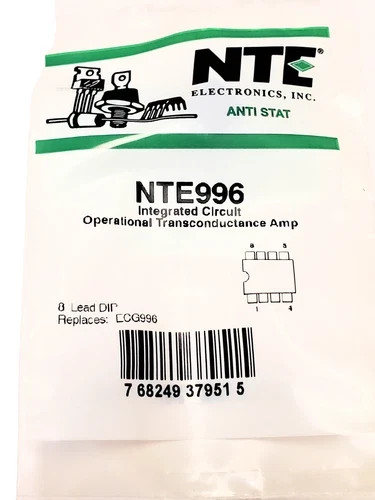 NTE996 “Original” NTE AKA CA3080 8P DIP IC .NOS . 1 PCS.
