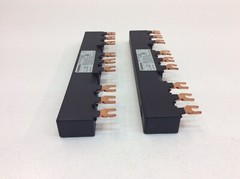 Siemens 3RV1915-2BB Busbar 9-Contacts 55mm Spacing 63A 3-Phase 690V (Lot of 2)