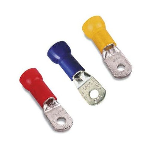 Thomas & Betts RJ9731, 1/0 AWG, 3/8″ Stud, Blue, Ring Terminal , 1pc