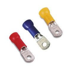 Thomas & Betts RJ9731, 1/0 AWG, 3/8″ Stud, Blue, Ring Terminal , 1pc