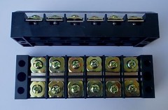 WIRE TERMINAL BLOCK STRIP 45 AMP 6 POLE 2 PC TB4506