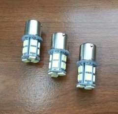 3 Super Bright BBT 12 volt DC 13 White LED 1141 Light Bulbs