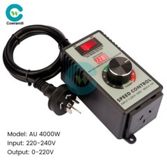 4000W Electronic Voltage Regulator Stepless AC Motor Speed Controller 110V/220V