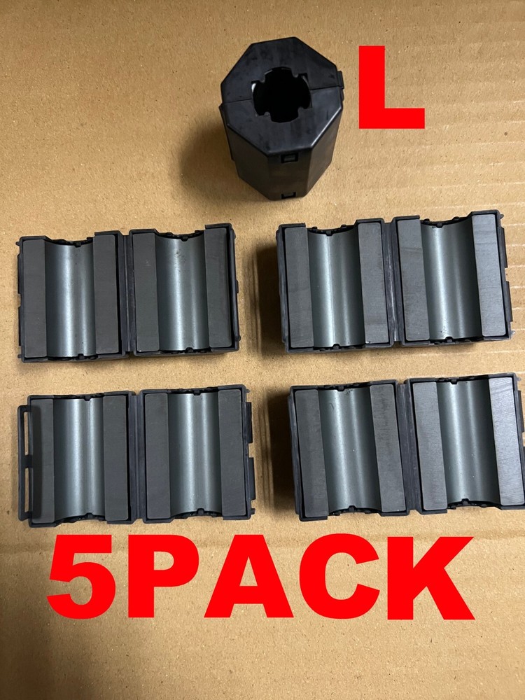 Lot of 5 Genuine Fair-Rite Split Core Ferrites 380 ohm 18.34mm 0431176451 LARGE