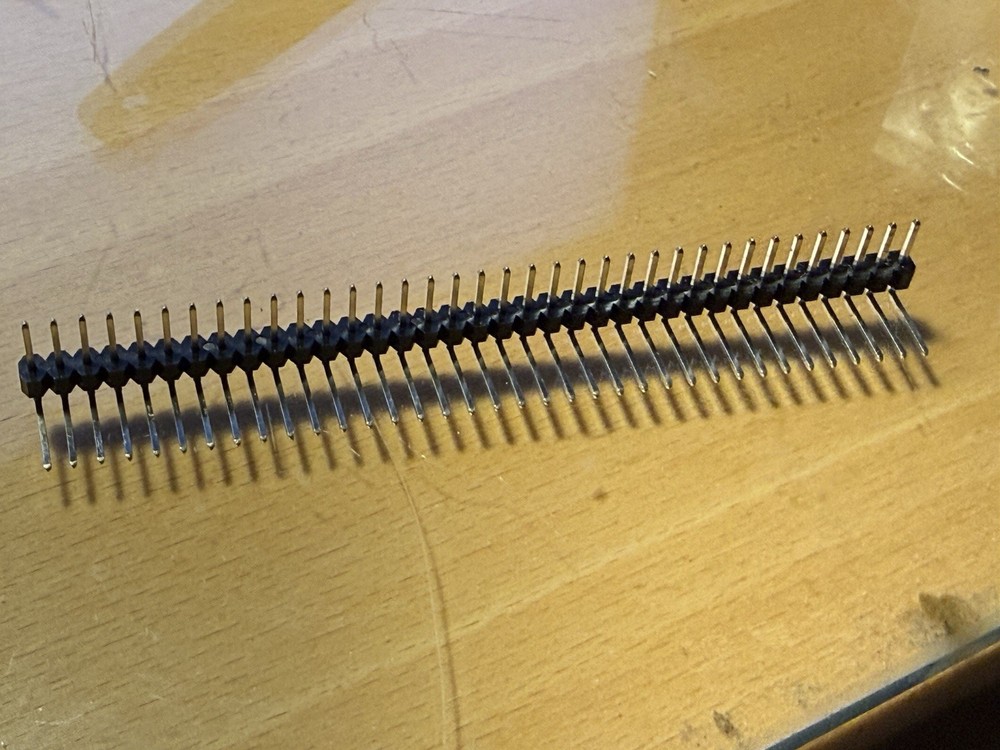 36 Pin 2.54mm Right Angle Single Row Male Pin Header Connector – 90 deg