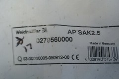 LOT of 17 / WEIDMULLER APSAK2.5 SEPARATING PLATES / BEIGE / NEW SURPLUS