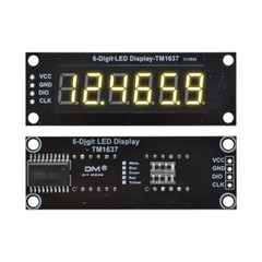 0.36 inch 6-Digit LED Display Tube Module 7-Segment TM1637 5 Volts