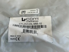 F9: Afinity / L-COM CTLDVI-DL-MM-10 – AUDIO/VIDEO CABLE, 10FT, GREY