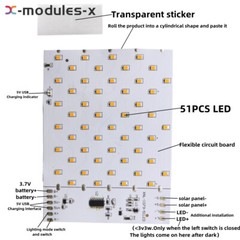 3.7V Solar Flame Lamp PCBA Simulated Solar Torch lamp Controller Circuit Board