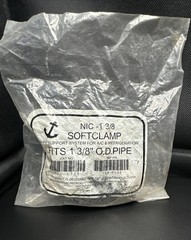 CUSHION PIPE CLAMP SOFTCLAMP 1 3/8″ O.D., NIC-1 3/8 Pack of 3