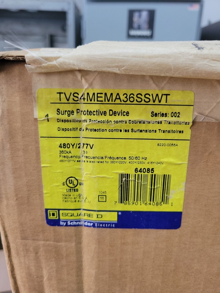 1- NEW TVS4MEMA36SSWT SQUARE D SURGE PROTECTIVE DEVICE