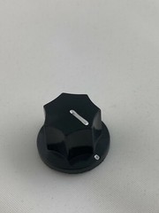 PACK OF 5! 0.95 Inch/24 mm Knob 1/4 Inch/6.4 mm Shaft Round Control w/ Set Screw