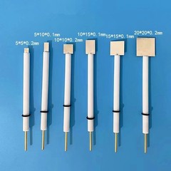 1Pc Purity 99.99% Pt Platinum Electrode Platinum Plate Electrode PTFE Rod 6x80mm