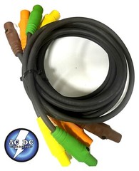 2/0 SC CABLE 4 WIRE 300 AMP 480v M/F HUBBELL SERIES 16 CAM LOCK 15′ EA