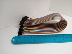 40 Pack 30cm 12” Row 2.54mm Male Female Dupont Cable 40 Jumper Wire for Arduino