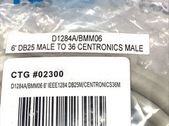 Cables To Go CTG #02300 6′ DB25 Male TO 36 Centronics Male LOT OF 2