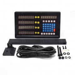 4Axis Digital Readout DRO Display+4pc TTL Linear Glass Scale Encoder 5µm Milling