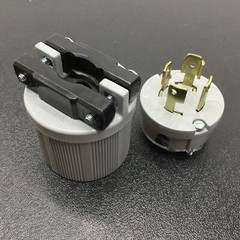 Lot of 3 Leviton 3431 LEV-O-LOCK Plug, 4 Pole, 4 Wire, 30A-120/208V, 3 Phase