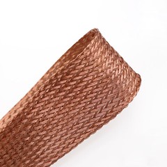 Pure Copper Expandable Metal Braided Shield Cable Sleeving Tube 2mm/4mm/6mm-28mm