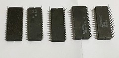 5PCS Used Vintage EPROM IC Chips AM27C64 Mixed Models Ceramic DIP Different Type