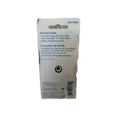 Leviton 26115 Ivory Replacement Dimmer Knob Fits .25″ Diameter “D” Shaped Shaft