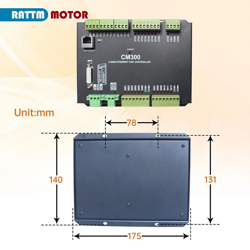 3/4/6 Axis Ethernet CNC Motion Control Board Card Support RTCP & Mobile Control