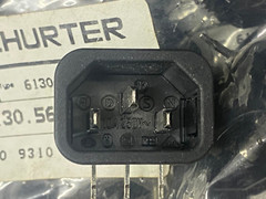 1pcs – SCHURTER 6130.5620 AC Power Entry Module, IEC Appliance Inlet C14