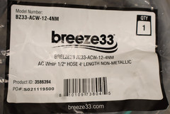 Breeze33 6ft Furnace Whip 15 Amps 1/2″ Flexible Metal Conduit Assembled GFCI