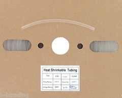 100 Ft 3/16″ ID (4.8mm) Clear Polyolefin 2:1 Heat Shrink Halogen-Free RoHS UL