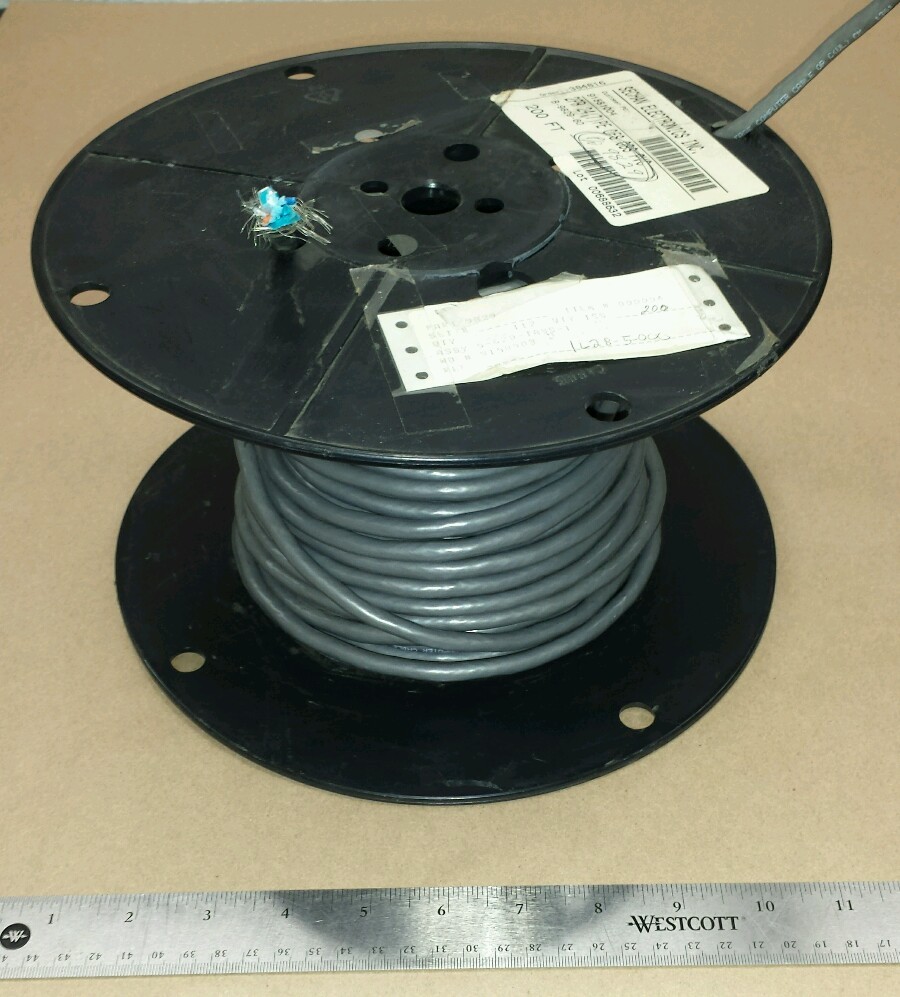 ( 25 FT ) Belden 9829 (24Awg) 4/C Gray Cable Wire (2 Pair) 7Strand / 32Awg 600V