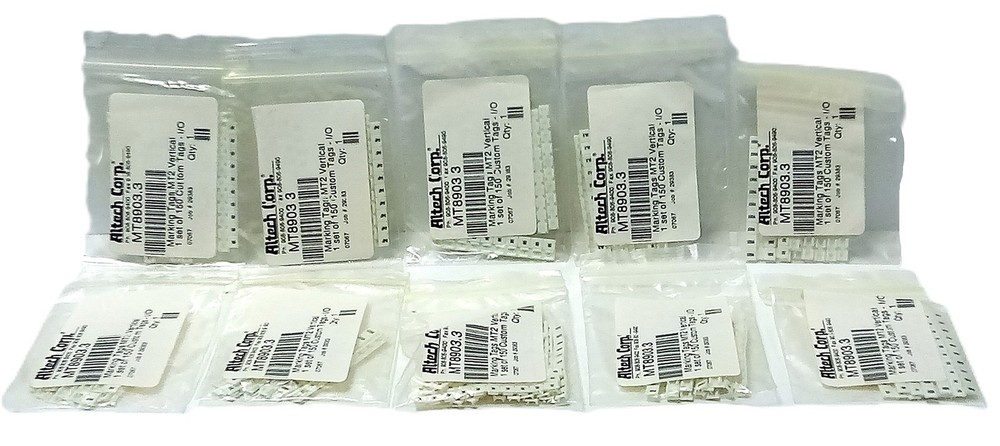 Altech Corp MT8903.3 MT2 Custom I/O Vertical Marking Tags