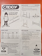 CADDY SGB16 SCREW GUN BRACKET 16″ for 1-1/2″ DEEP BOXES (SOLD BY THE LOT OF 25)