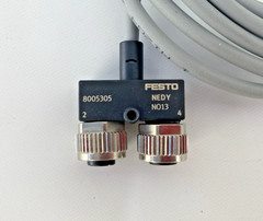 NEW FESTO NEDY-L2R1-V1-M12G5-U-M12G4-2.5R / NEDYL2R1V1M12G5UM12G425R / 8005305