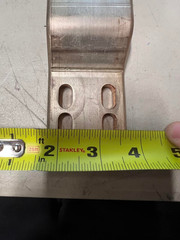 lot of 7 10″ busbar already bent and punched 4 oval holes each side see pictures