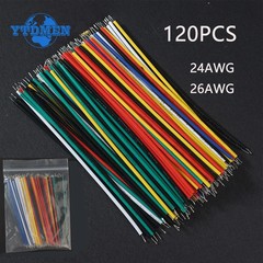 120PCS Jumper Cable Wires 24AWG 26AWG Wire 6 Color For Breadboard Circuit Board