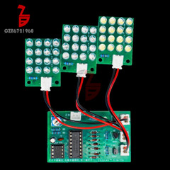 CD4017+NE555 Water Flow Light DIY LED Electronic Kit Soldering Learning Project