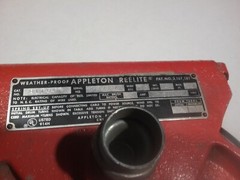 Used Appleton cable reel RL1 04J in good working condition