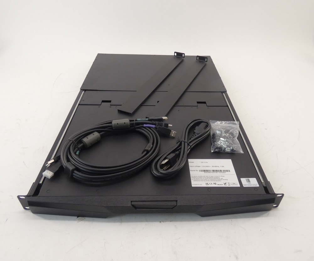 Austin Hughes DF117e 17″ Dual Slide HD LCD Console Drawer 110-240V 50-60Hz 1A…