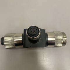 MENCOM CORP. PMINH-44MFF-T, CONNECTOR, MALE/FEMALE, 4 POLE #248191
