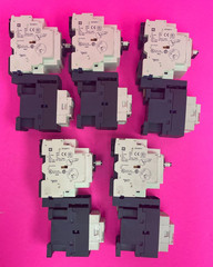 Telemecanique GV2-P06H7, GV2-P10H7 Motor Circuit Breaker w/ LC1D12 [Lot of 5]