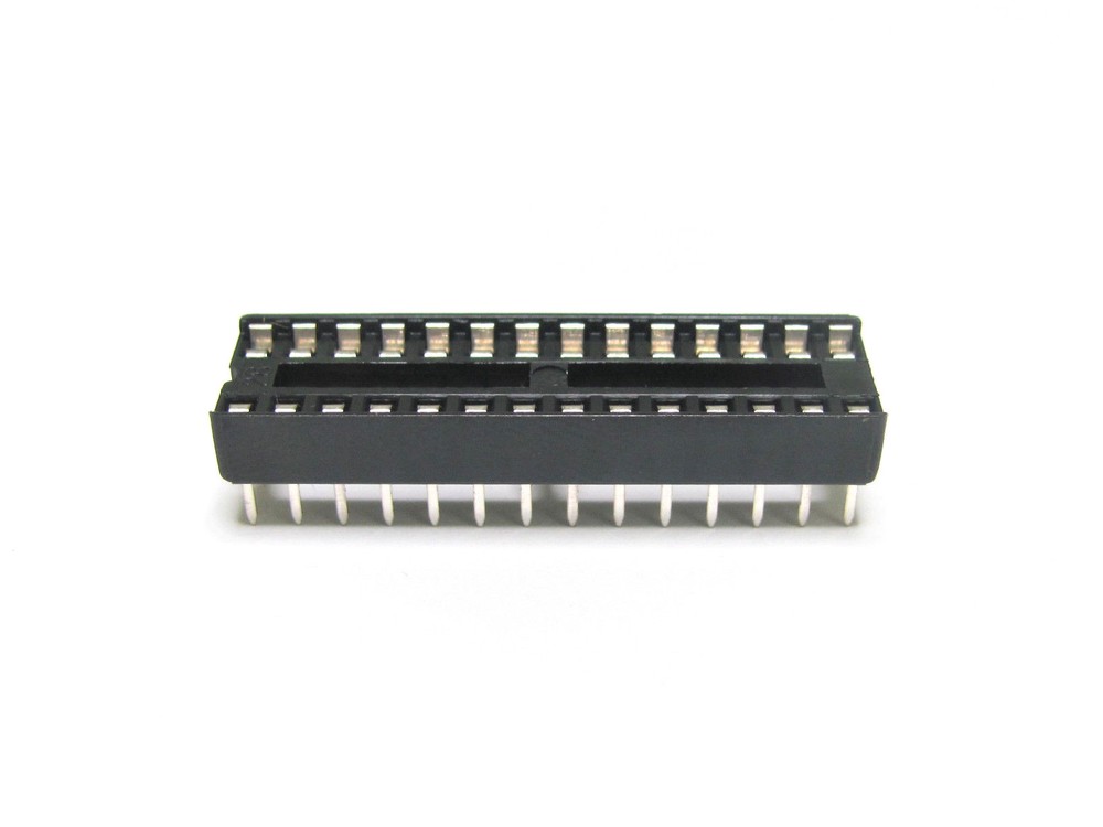 (34x) – 28 Pin IC Dip Socket – .3″ Spacing Narrow – Harwin HIS-43001-28 – NEW!