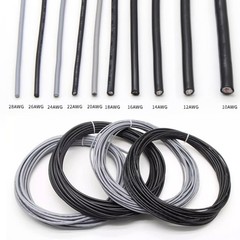 10/12/14~28 AWG Single Core Cable tinned copper Stranded Audio Wire OD 2.3-6.1mm