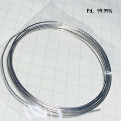 99.99% Pure Palladium Solid Round Pd Wire Dia 0.2/0.3/0.4/0.5/1.0mm, 10cm Length