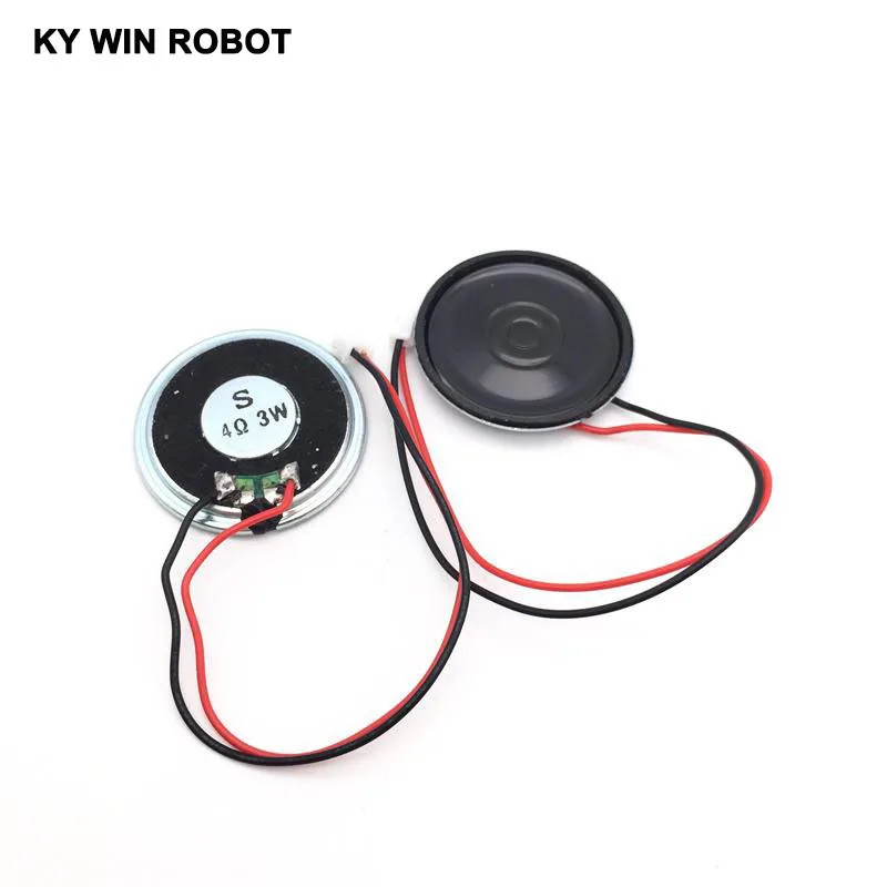 2Pcs/Lot New Ultra-Thin Speaker 4 Ohms 3 Watt 3W 4R Speaker Diameter 40MM 4CM Th
