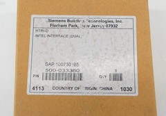 Siemens 500-033360 HTRI-D Dual Intel Interface Module Fire Alarm – NEW Surplus!
